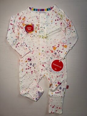 Magnetic Me Paint Splatter Convertible Coverall 9-12 months